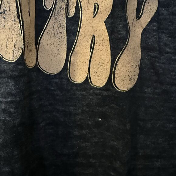 Maurices Raised On 90s Country Music Graphic Grey Burnout Tee Tshirt Top Large - Picture 2 of 7